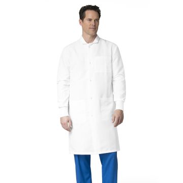 Fashion Seal 6410 Unisex Three-Pocket Snap-Front Comfort Back Barrier Protective Lab Coat