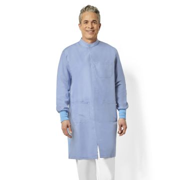 Fashion Seal 6420 Unisex Three-Pocket Snap-Collar Protective Lab Coat