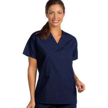Fashion Seal 6694 Unisex Reversible V-Neck Top in Navy