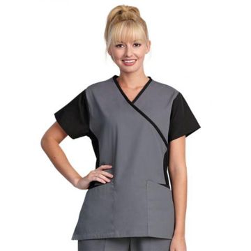 Fashion Seal 7139 Women's Crossover Side Flex Tunic Top