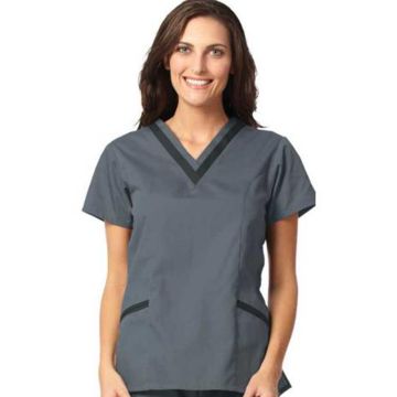 Fashion Seal 7579 Women's Double V-Neck Tunic