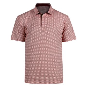Swannies Golf SW2200 Men's Tanner Printed Polo - MAROON