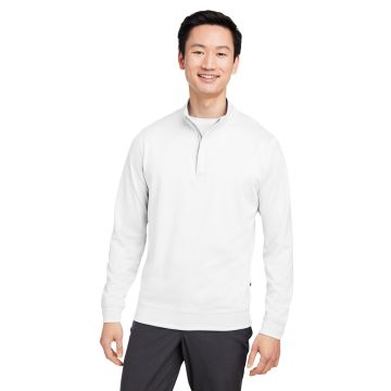 Swannies Golf SWM500 Men's McKinnon Quarter-Zip - WHITE