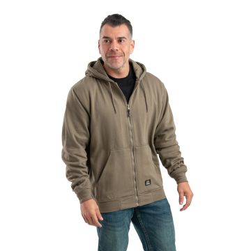 Berne SZ101T Men's Tall Heritage Thermal-Lined Full-Zip Hooded Sweatshirt