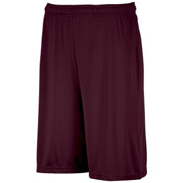 Augusta Sportswear TS7X2M Dri-Power® Essential Performance Shorts With Pockets - MAROON