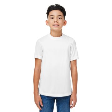 Team 365 TT15Y Youth Zone Performance Mesh T-Shirt - WHITE