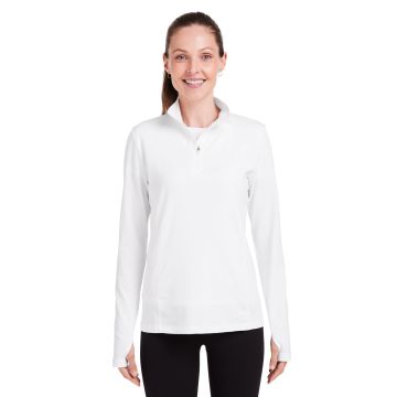 tasc TW300 Ladies' Recess Quarter-Zip - WHITE