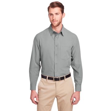 UltraClub UC500 Men's Bradley Performance Woven Shirt - SILVER