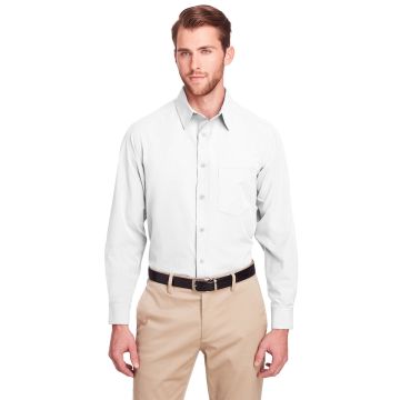 UltraClub UC500 Men's Bradley Performance Woven Shirt - WHITE