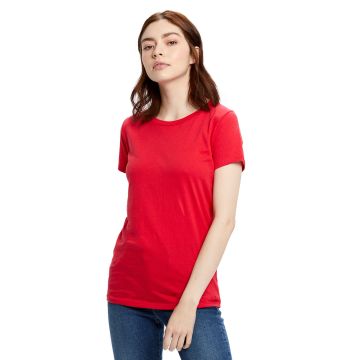 US Blanks US100 Ladies' Made in USA Short Sleeve Crew T-Shirt - RED