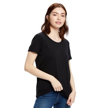 US Blanks US115 Women's Short-Sleeve Loose Fit Boyfriend Tee