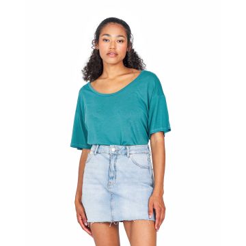 US Blanks US309 Women's Boxy Open Neck Top