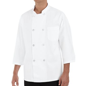 Red Kap 0402 Unisex Three-Quarter Sleeve 30" Chef Coat