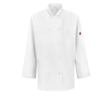 Red Kap 041X Women's Long-Sleeve 28.5" Chef Coat with OilBlok + MIMIX