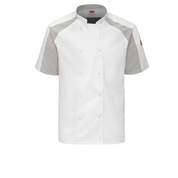 Red Kap 052M Men's Airflow Raglan Chef Coat with OilBlok