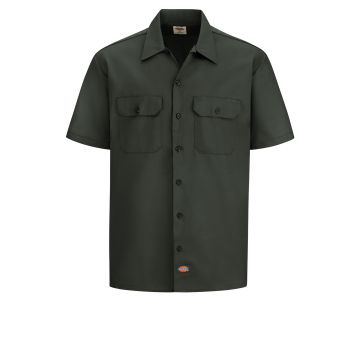 Dickies 2574 Men's Short-Sleeve Traditional Work Shirt - Olive