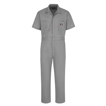 Dickies 3339 Unisex Industrial Short-Sleeve Coverall - Gray