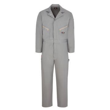 Dickies 4877 Unisex Deluxe Cotton Zippered Coverall - Gray