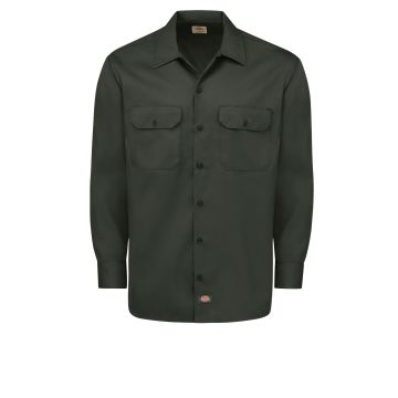 Dickies 5574 Men's Long Sleeve Traditional Work Shirt - Olive