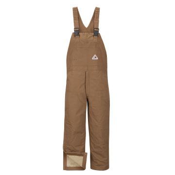 Bulwark BLN6 Men's Heavyweight Flame-Resistant Knee Zip Bib Overall