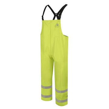 Bulwark BXN6 Men's Flame-Resistant Rainwear Bib Overall - Yellow