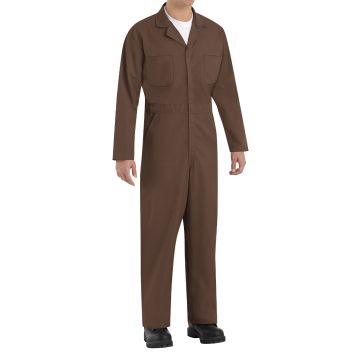 Red Kap CT10 Men's Action Back Coverall - Brown