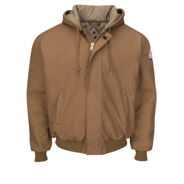 Bulwark JLH6 Men's Long Sleeve Ins Hooded Jkt, Knit Band