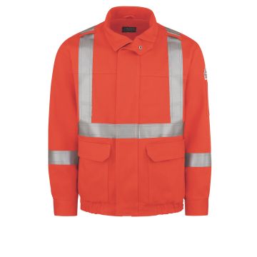 Bulwark JLJP MEN'S LIGHTWEIGHT EXCEL FR COMFORTOUCH LINED BOMBER JACKET - Orange