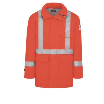 Bulwark JLPS Men's Insulated Parka 7 Oz Cmftch Or W/2" Csa - Orange