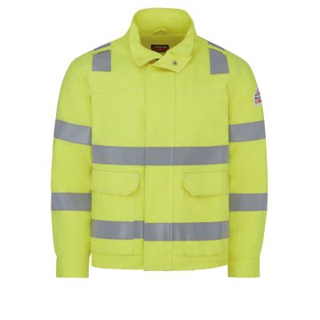 Bulwark JMJ6 Unisex Hi-Visibility Lined Bomber Jacket