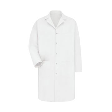 Red Kap KP18 Men's Three-Pocket Gripper-Front 41.5" Full-Length Lab Coat