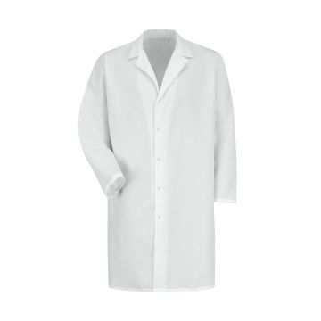 Red Kap KP38 Men's Pocketless Gripper-Front 41.5" Full-Length Lab Coat