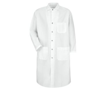 Red Kap KS58 Unisex Snap-Front 45" Spun Polyester Butcher Coat