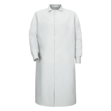 Red Kap KS60 Unisex Gripper-Front Pocketless 44.75" Butcher Coat