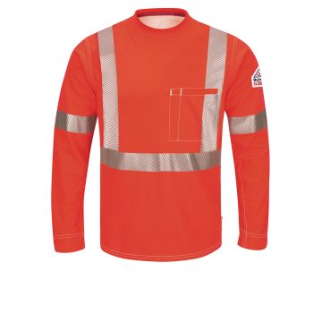Bulwark QT34 Men's Reflective Trim Shirt - Orange
