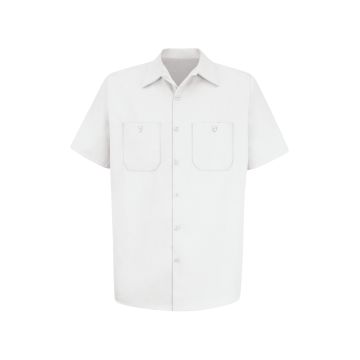 Red Kap SC40 Men's Short Sleeve Wrinkle-Resistant Cotton Work Shirt