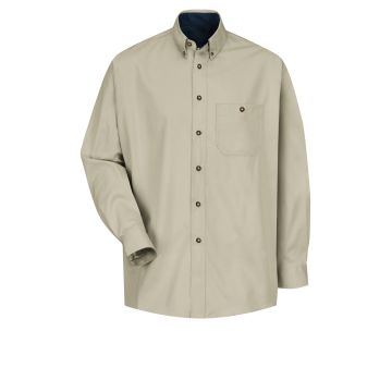 Red Kap SC74 Men's Long Sleeve Cotton Contrast Dress Shirt