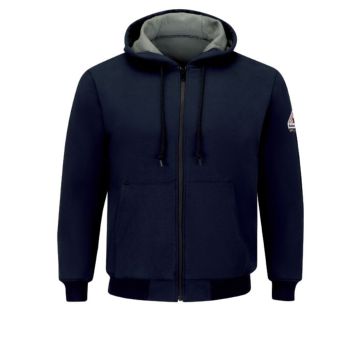 Bulwark SEZ4 Men's Thermal Lined Zip-Front Hooded Sweatshirt