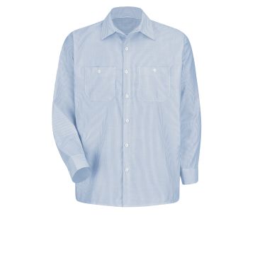 Red Kap SL10 Men's Long Sleeve Industrial Stripe Work Shirt