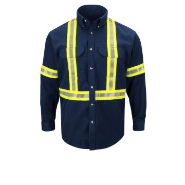 Bulwark SLUC Men's Fr Long Sleeve Shirt W/Reflective