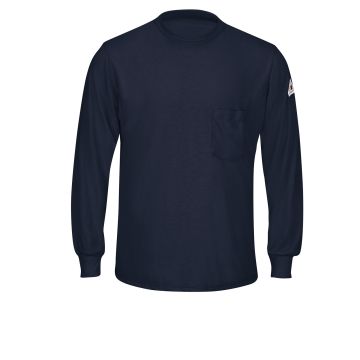 Bulwark SMT8 Men's Long-Sleeve Khaki Lightweight T-Shirt