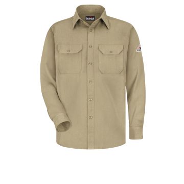 Bulwark SMU4 5.8 Oz Dress Uniform Shirt - Khaki
