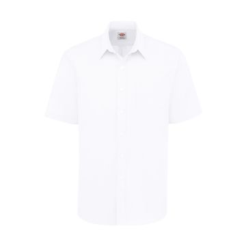 Dickies SSS46 Men's Button-Down Oxford Short-Sleeve Shirt - White
