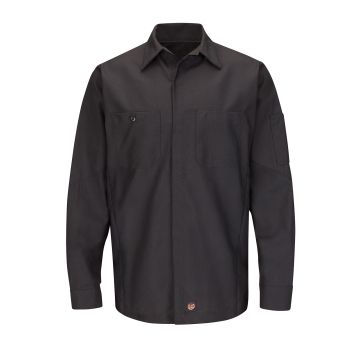 Red Kap SY10 Men's Long Sleeve Two-Tone Crew Shirt