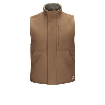 Bulwark VLS2 Men's Sherpa Lined Brown Duck Vest