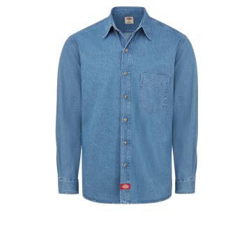 Dickies WL30 Men's Denim Long-Sleeve Work Shirt