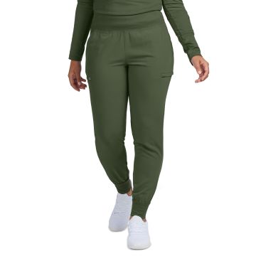White Cross WB430 Women's Six-Pocket High-Rise Knit Elastic Waist Jogger Pant