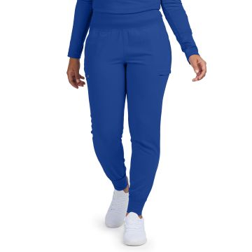 White Cross WB430 Women's Six-Pocket High-Rise Knit Elastic Waist Jogger Pant - Royal
