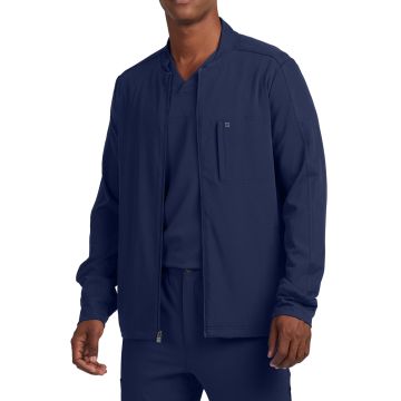 White Cross WJ705 Men's Three-Pocket Mock Neck Knit Cuffs Jacket