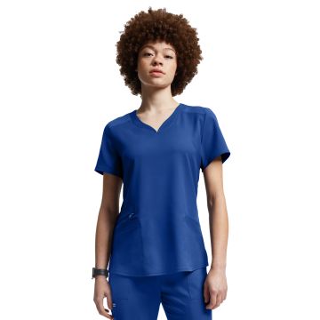 White Cross WT121 Women's Three-Pocket Curved V-Neckline Top - Royal
